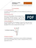 Orientation Et Déclinaison de La Carte