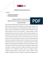 Semana 10 Redacción Preliminar de Un Texto Argumentativo para La TA2