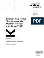 Eulerian Two-Phase Simulation of The Flotation Process With OpenFOAM