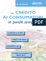 Le Guide Della Banca D Italia - Il Credito Ai Consumatori in Parole Semplici