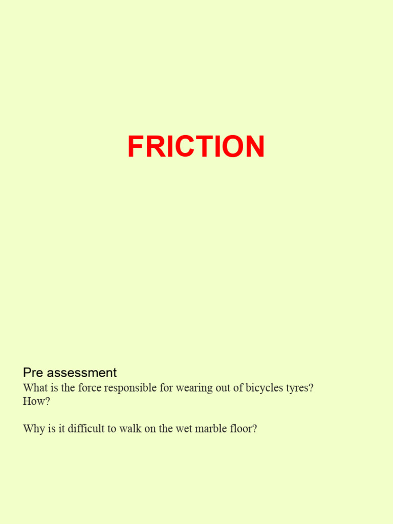 Viii 12 Friction Pdf Friction Force