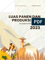 Luas Panen Dan Produksi Padi Kabupaten Wonogiri 2023