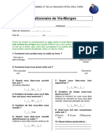 Questionnaire de Vis - Morgen - Qualité de La Nuit