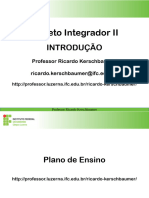 Introducao Projeto Integrador II