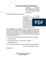 Solicito Reubicación de Poste