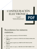 Configuracion Electrónica - 8°