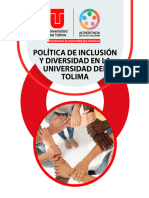 Documento Tenico Politica de Inclusion y Diversidad Ut-1 1
