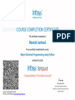 Manish Jantwal: Object Oriented Programming Using Python