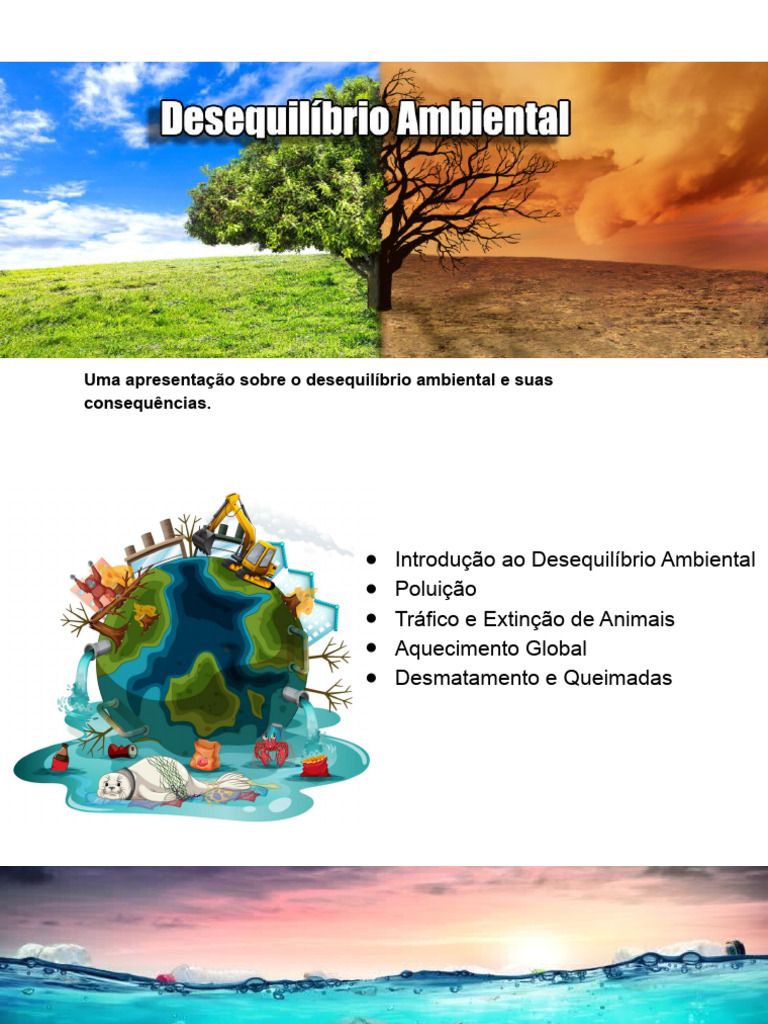 Consequências do Desequilíbrio Ambiental | PDF | Ciências e Matemática ...