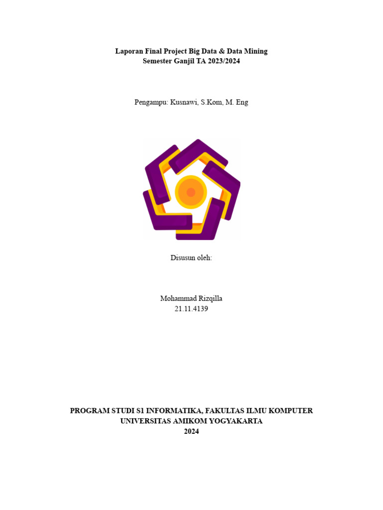 Laporan Final Project Big Data & Data Mining | PDF | Pengembangan Diri ...