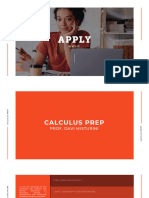 Apply Calculus Prep
