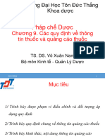 10. Quy định về Thông tin và quảng cáo thuốc