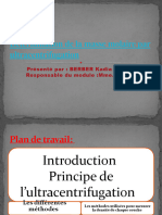 Détermination de La Masse Molaire Par Ultracentrifugation