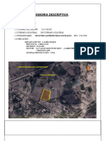 Memoria Descriptiva Segundo Alfredo Diaz Gonzales