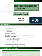 CS29206 Systems Programming Laboratory Spring 2024 Introduction To GDB