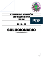 Examen Admision 2019 - Iii - Solucionario