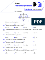 (ĐVĐ) - Thi Thử Tốt Nghiệp Toán 12 - Thầy Đỗ Văn Đức
