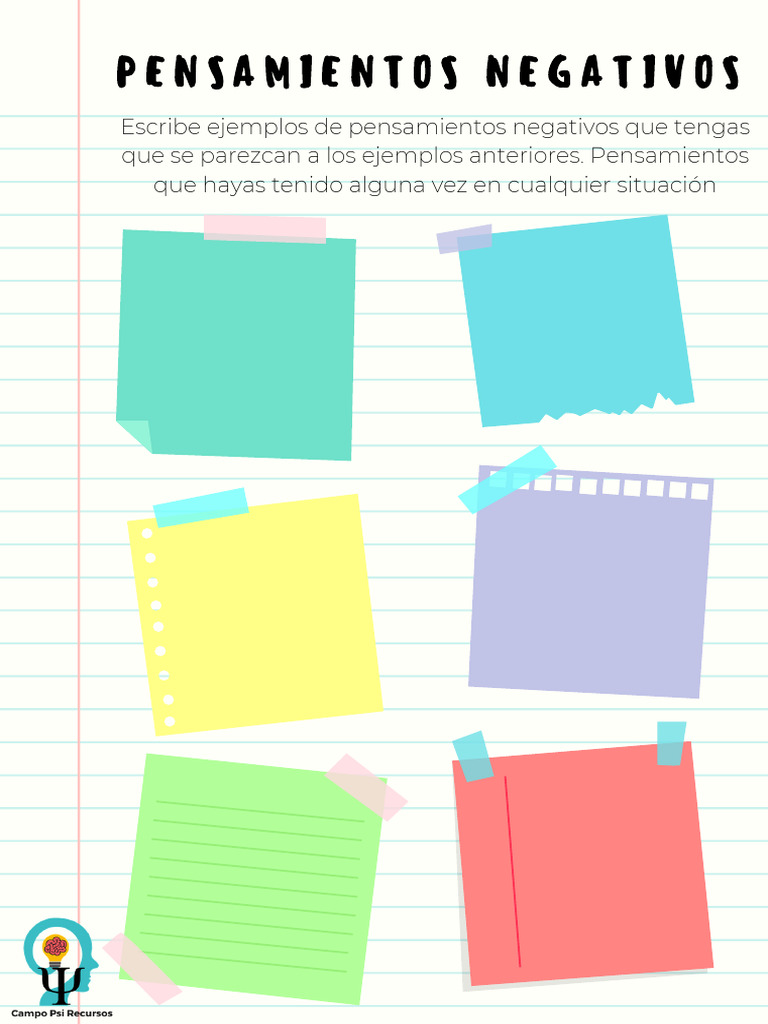 Cuadernillo Para Trabajar La Ansiedad En