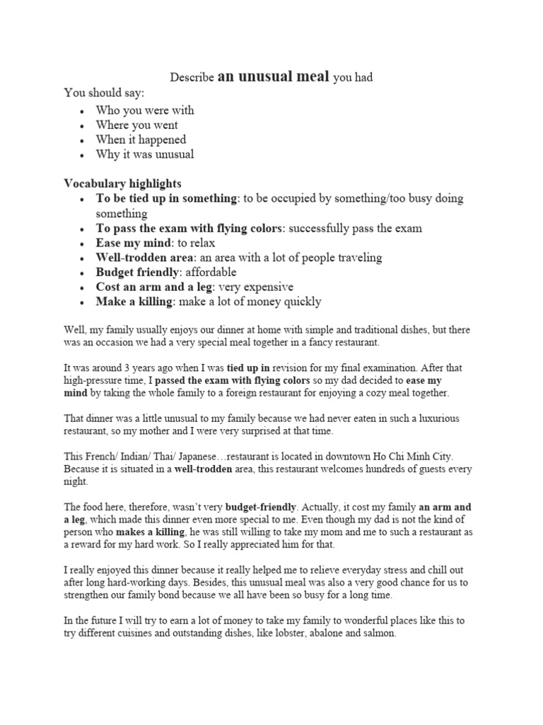 describe-an-unusual-meal-you-had-pdf