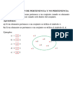 2.relación de Pertenencia y No Pertenencia