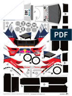 Peugeot DKR16 - Team Peugeot TOTAL - Stephane Peterhansel Jean Paul Cottret - Rallye Dakar 2016 Modelyf1 Stampa400 Papercraft F1 Cars