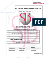 VRA-FR-031 V. 3.1 - Sílabo Análisis de Datos y Sistemas de Información Gerencial