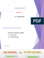 Network3 - Lecture 3, 4