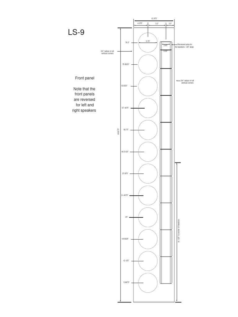 Line Array Speaker Design Plans | PDF | Loudspeaker | Sound Technology