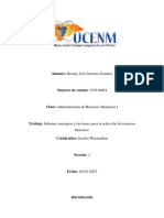 Informe Conceptos y Las Bases para La Selección de Recursos Humanos