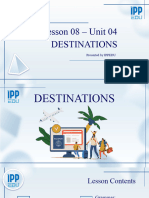 Pre-Inter - Lesson 08 - Unit 04 - Destinations