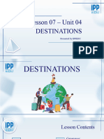 Pre-Inter - Lesson 07 - Unit 04 - Destinations