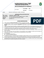 Universidade Estadual Do Ceará - FUNECE Comissão Executiva Do Vestibular - CEV Concurso Vestibular 2021.1 Cartão de Informação Do Candidato