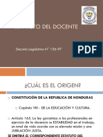 Estatuto Del Docente-Definiciones-Derechos-prohibiciones y Obligaciones