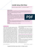 Gut Lung Crosstalk During Critical Illness.14