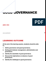 Chapter 7 - GOOD GOVERNANCE