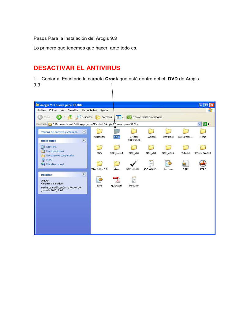 Manual para la instalaci n del arcgis 9 3 pdf arc gis software