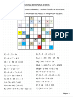 Sudoku de Números Enteros Matemáticas 3º ESO