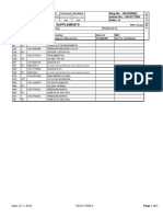 List of Hydraulic Parts Supplements: Author: Checked: Modified: Date Name