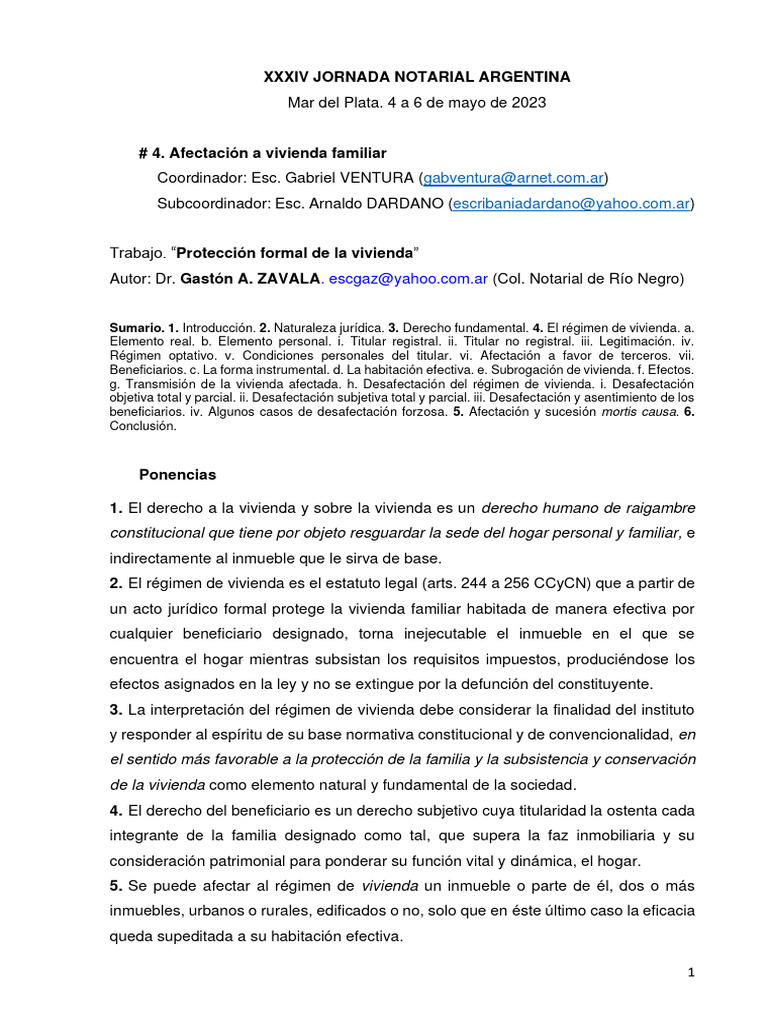 Protección de la vivienda familiar en Buenos Aires | PDF | Constitución ...