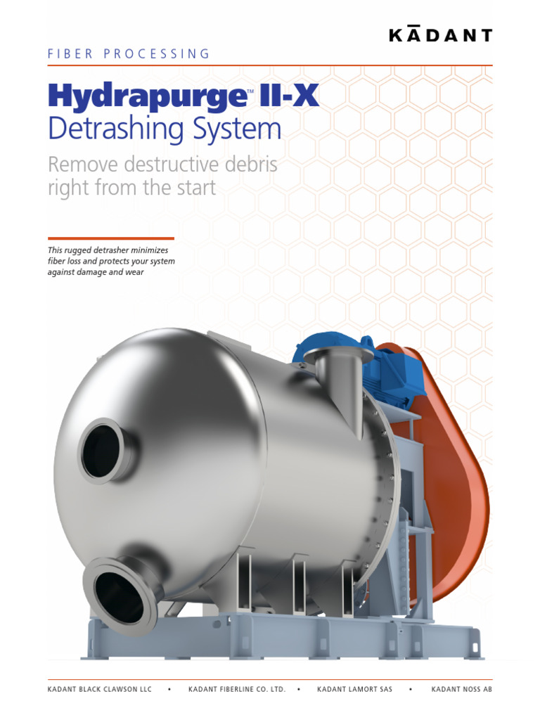 Hydrapurge II-X Detrashing System | PDF | Pulp (Paper) | Secondary ...