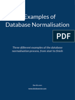 Database Normalisation Examples