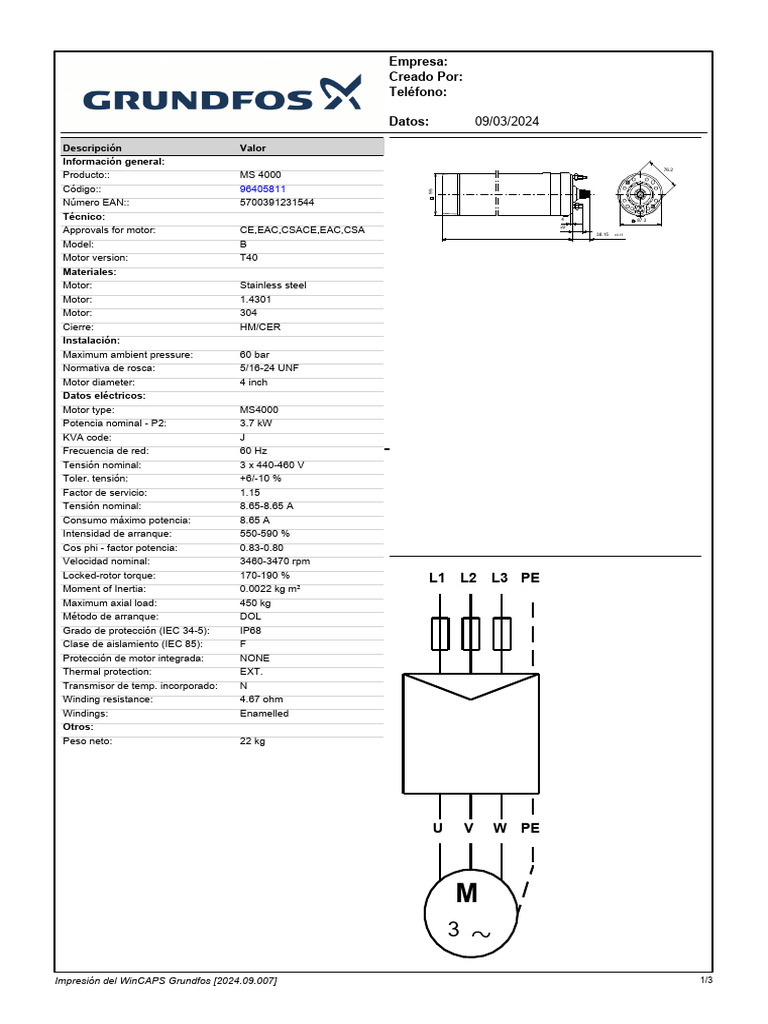 MS 4000 | PDF | Poder (Física) | Mecanica clasica