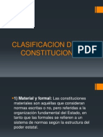 Clasificacion de Las Constituciones