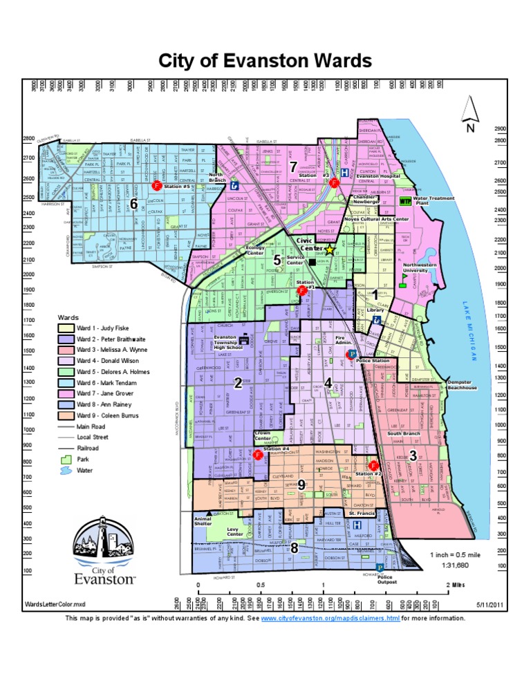 Evanston Ward Map  PDF  Nature