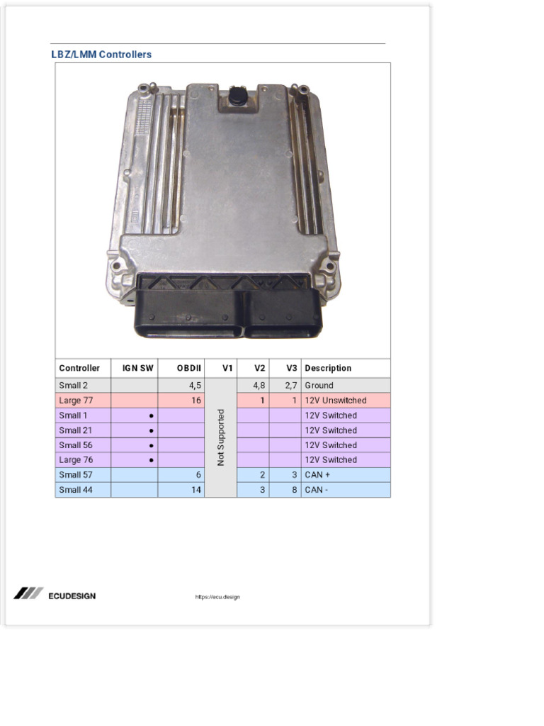 Configuración de Pines AcDelco E35 GM | PDF