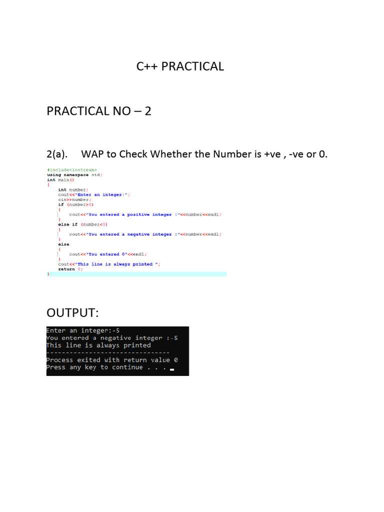 C++ Practical | PDF | Computers