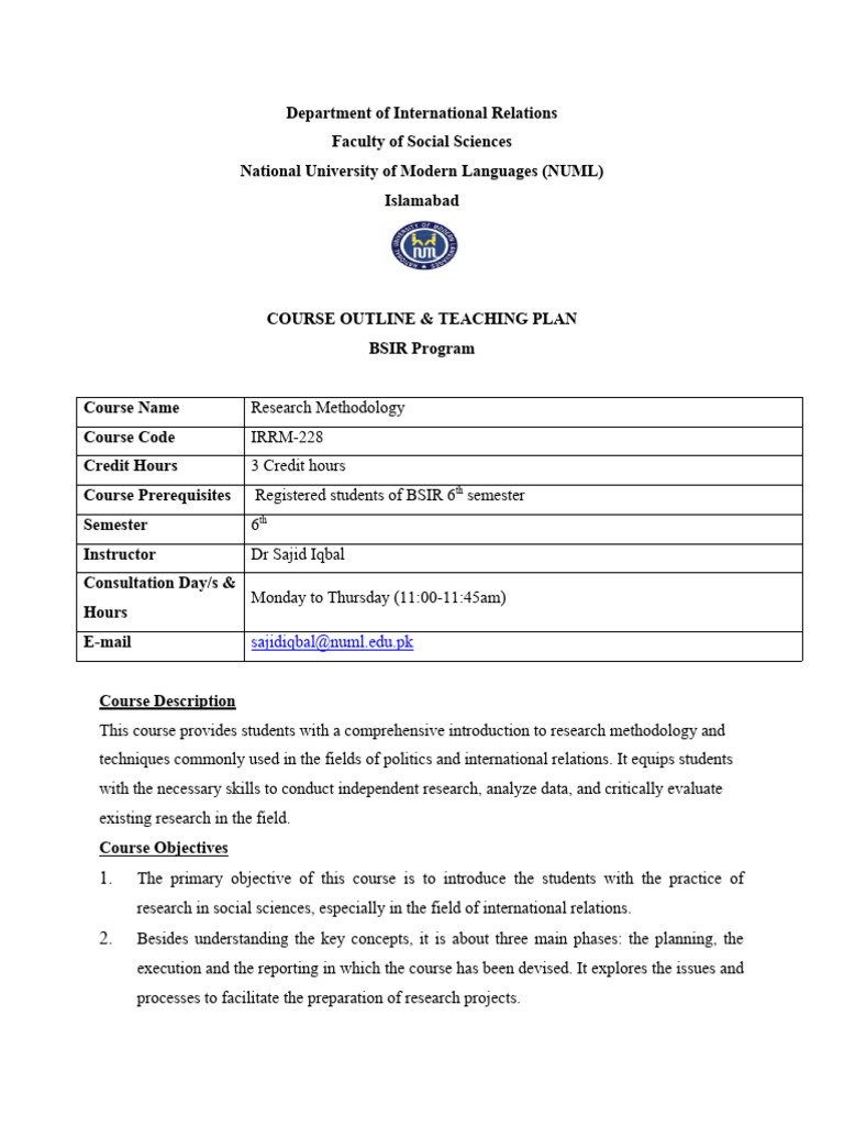 RM Spring 2024 | PDF | Methodology | Quantitative Research