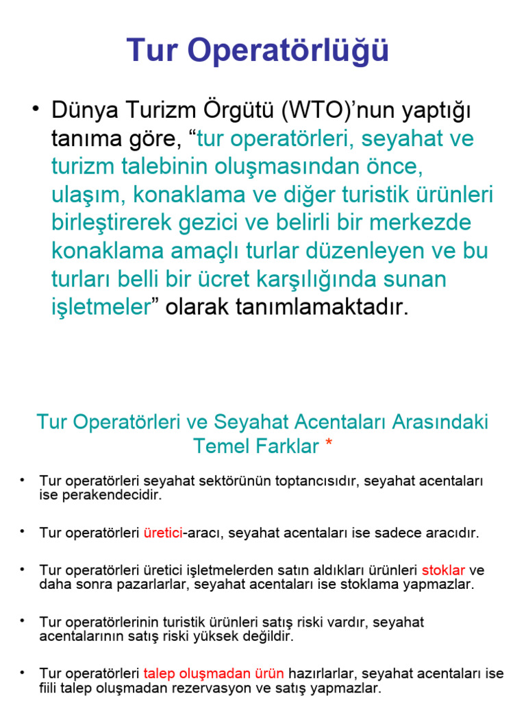 10.tur Operatörlüğü | PDF