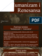 Humanizam I Renesansa