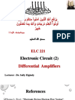 Lec. 2 Differential Amplifier (Part One)